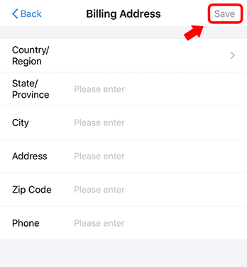 Add billing address Alipay