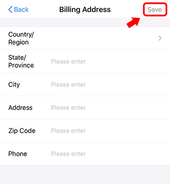 Add billing address Alipay