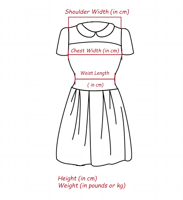 Body Measurements for Clothes on Taobao