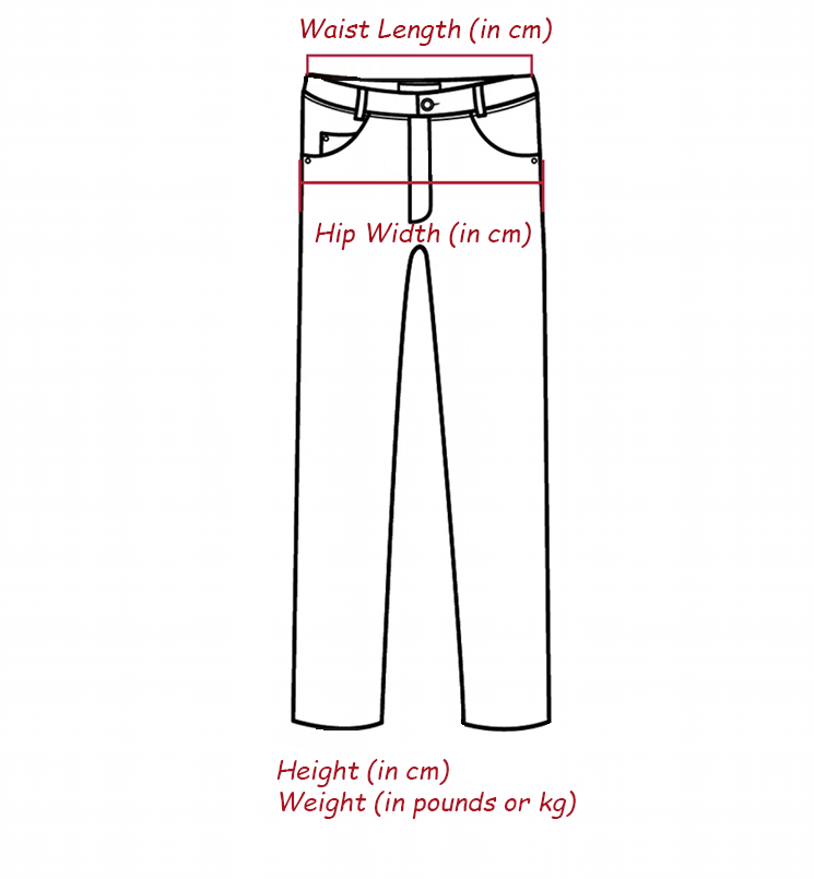 Body Measurements for Clothes on Taobao